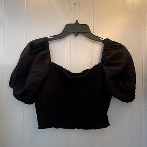 NWOT Wild Fable Puff Sleeve Smock Top